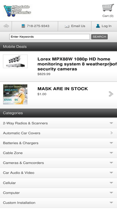 affordablehomeelectronics.com