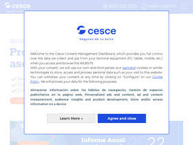 'cesce.es' screenshot