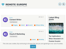 'remote-europe.com' screenshot
