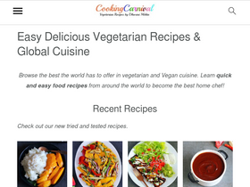 'cookingcarnival.com' screenshot