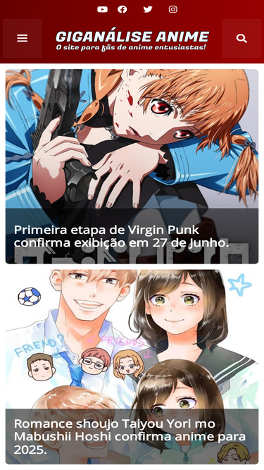 Anime United - Portal de notícias de anime, mangá, dorama, k-pop, games e  podcast com UNITEDcast e .