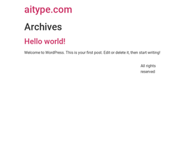 'aitype.com' screenshot