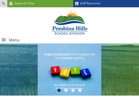 'pembinahills.ca' screenshot