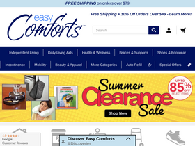 'easycomforts.com' screenshot