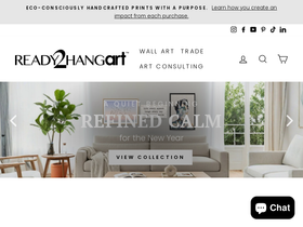 ready2hangart.com homepage screenshot