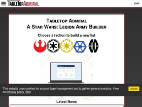 'tabletopadmiral.com' screenshot