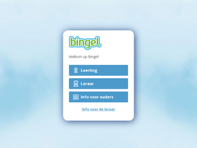 'bingel.be' screenshot