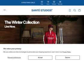 Sante Studios website screenshot