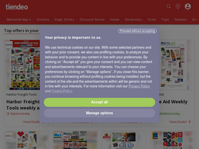 'tiendeo.us' screenshot