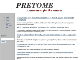 'pretome.info' screenshot