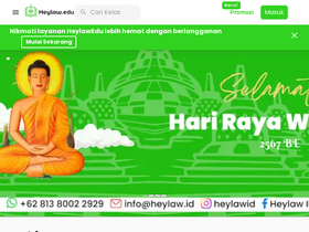 'heylawedu.id' screenshot