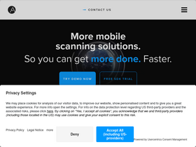 'anyline.com' screenshot