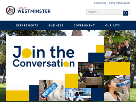 'westminster-ca.gov' screenshot