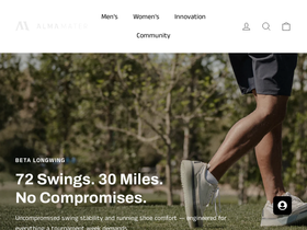 almamaterfootwear.com homepage screenshot