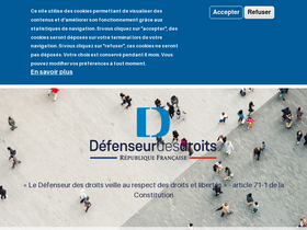 'defenseurdesdroits.fr' screenshot