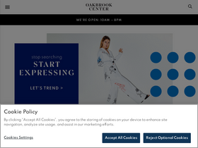 'oakbrookcenter.com' screenshot