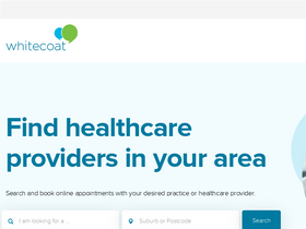 'whitecoat.com.au' screenshot