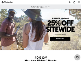 'columbia.com' screenshot