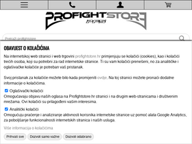 'profightstore.hr' screenshot