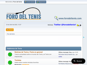 'forodeltenis.com' screenshot