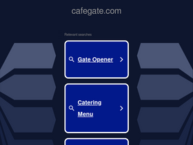 'cafegate.com' screenshot
