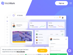 'webwork-tracker.com' screenshot