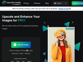 'upscale.media' screenshot