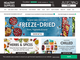 'healthysupplies.co.uk' screenshot