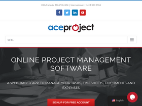 'aceproject.com' screenshot