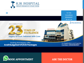 'kjkhospital.com' screenshot