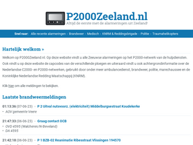 'p2000zeeland.nl' screenshot