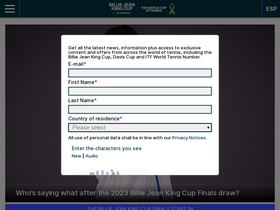 'billiejeankingcup.com' screenshot