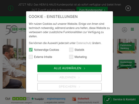 'heimhaus.de' screenshot