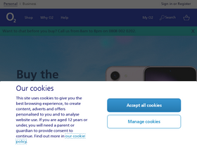 'o2.co.uk' screenshot