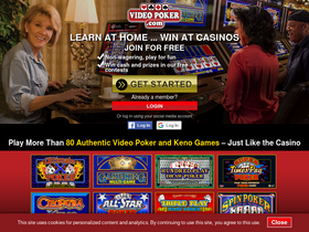 'videopoker.com' screenshot