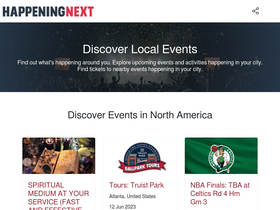 'happeningnext.com' screenshot