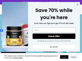 'organiccbdnugs.com' screenshot