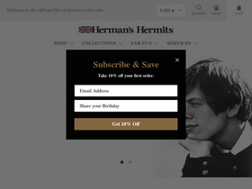 hermanshermits.com homepage screenshot