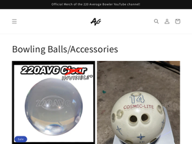 220averagebowler.com homepage screenshot