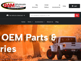 'bamwholesaleparts.com' screenshot