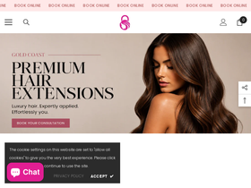 HairLocks Hair Extensions homepage screenshot