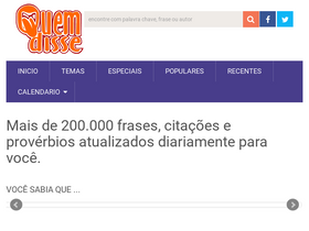 'quemdisse.com.br' screenshot