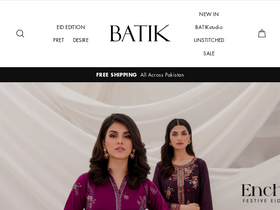 'batik.com.pk' screenshot