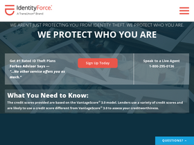 'identityforce.com' screenshot