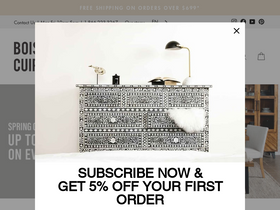 boisetcuir.com homepage screenshot