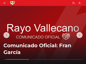 'rayovallecano.es' screenshot