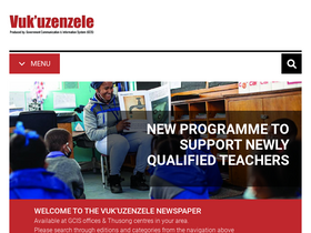 'vukuzenzele.gov.za' screenshot