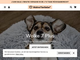 Wahre Tierliebe® homepage screenshot