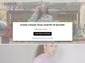 'poplook.com' screenshot