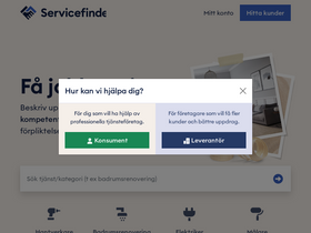 'servicefinder.se' screenshot